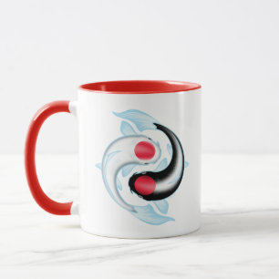 Taza Yin Yang Tancho Koi Mug