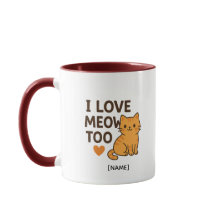 Taza YO AMO A MAULLAR TAMBIÉN – Personalizada | Ag