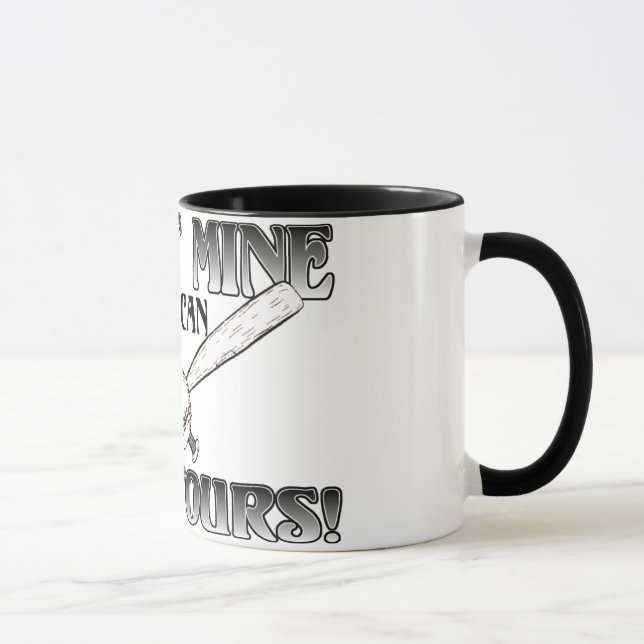 Taza Yo Bust La Mía...Softball de Kick Yours (Derecha)