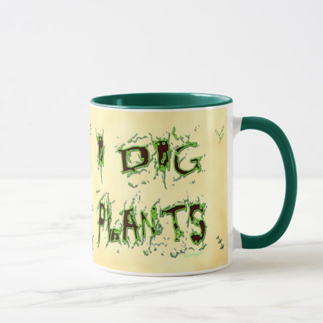 Taza Yo cavo plantas desordenadas jardinero diciendo ca (Derecha)