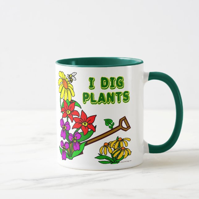 Taza Yo cavo plantas jardineras diciendo (Derecha)