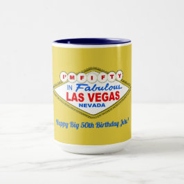 Taza Yo Cumplo CINCUENTA en LAS VEGAS