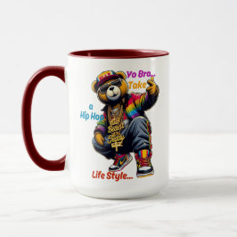Taza "¡Yo hermano!" Abraza el estilo de vida de HipHop