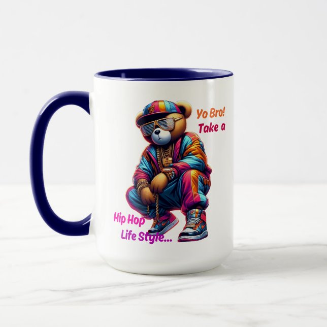 Taza "¡Yo hermano!" Tome un estilo de vida de HipHop -  (Izquierda)