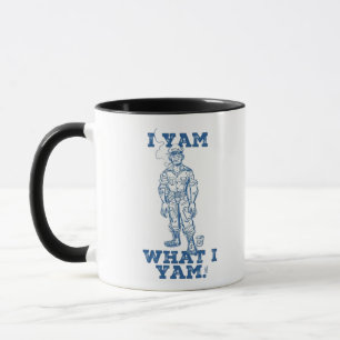 Taza Yo Soy Lo Que Soy. Diseño de esbozo