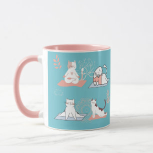 Taza Yoga Cats Lotus