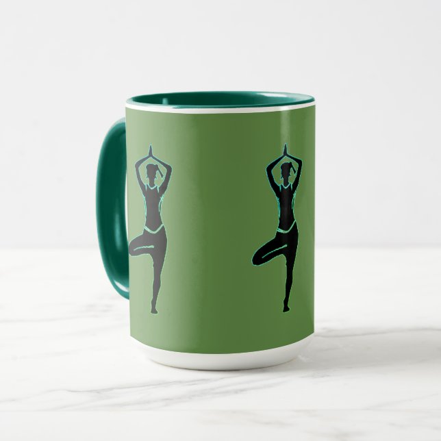 Taza Yoga Green (Anverso izquierdo)