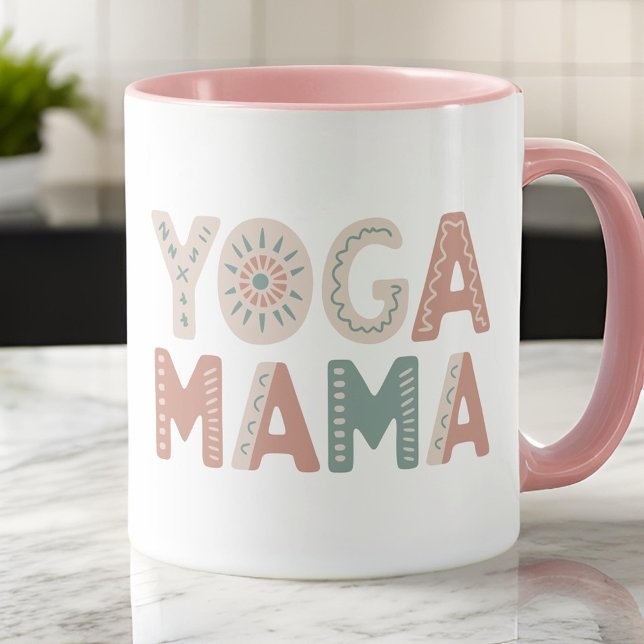 Taza Yoga Mama Boho Pastel Classic Coffee Mug (Subido por el creador)