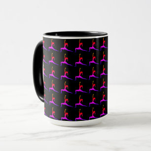 Taza Yoga Rojo Negro
