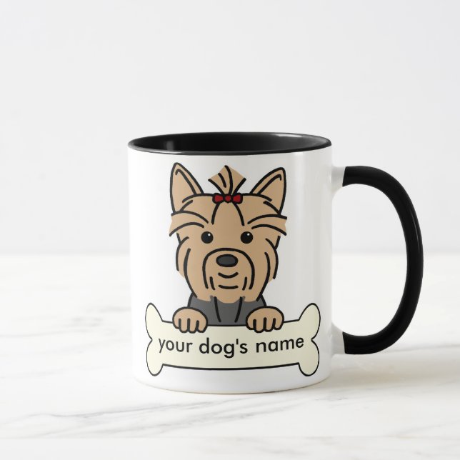 Taza Yorkie personalizado (Derecha)