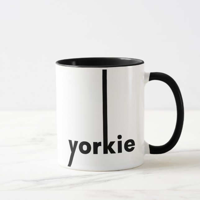 Taza Yorkie Yorkshire Terrier Simple Dog Lover & Owner (Derecha)