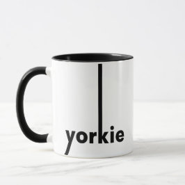 Taza Yorkie Yorkshire Terrier Simple Dog Lover & Owner