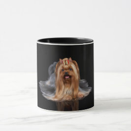 Taza Yorkshire Terrier en negro