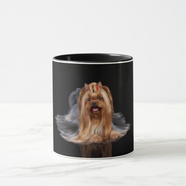 Taza Yorkshire Terrier en negro (Centro)