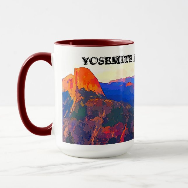 Taza Yosemite National Park- Half Dome & Fall Mug $24. (Izquierda)