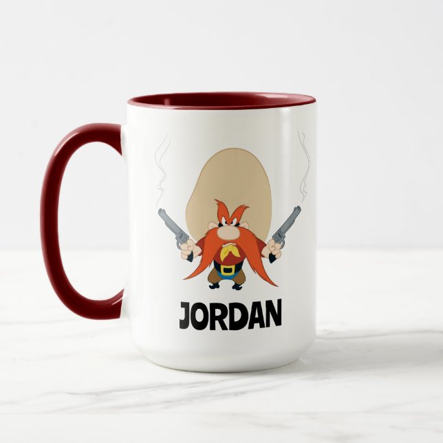 Taza Yosemite Sam Atrás | Añadir su nombre (Izquierda)