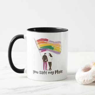 Taza You Are My Safe Place – LGBTQ Pride Love Sticker