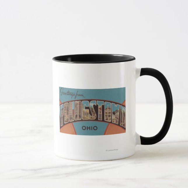 Taza Youngstown, Ohio - Escenas de letras grandes (Derecha)