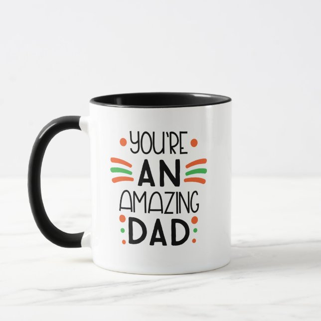 Taza You're an Amazing Dad – Fun & Colorful (Izquierda)