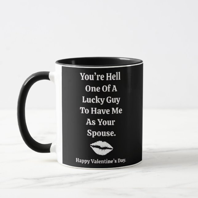 Taza You're One Lucky Guy Valentine's Day  (Izquierda)