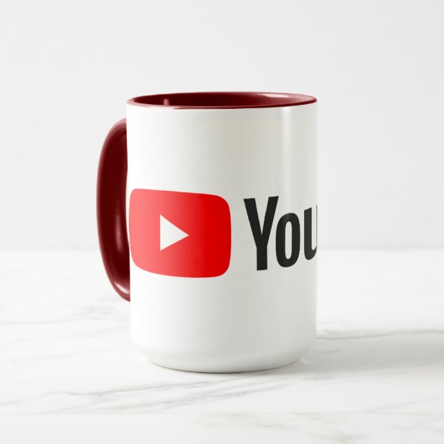 Taza Youtube de alta calidad (Anverso izquierdo)