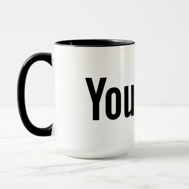 Taza YouTube Logo Style Personalized Coffee Mug (Izquierda)