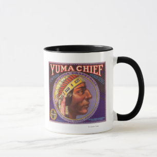Taza Yuma principal LabelRedlands anaranjado, CA