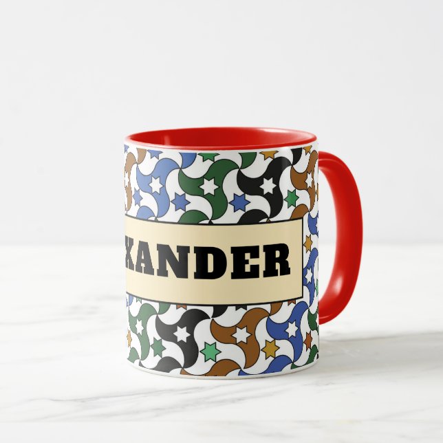 Taza Z12-Alexander Brooks Mug – Custom Geometric Design (Anverso derecho)
