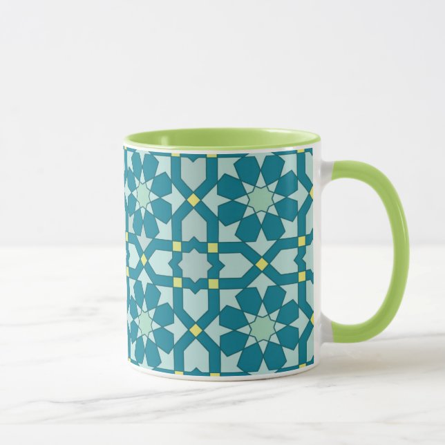 Taza Z5-Geometric Azulejo (Derecha)
