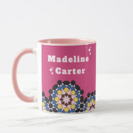 Taza Z9-Rosa y Elegancia Geométrica