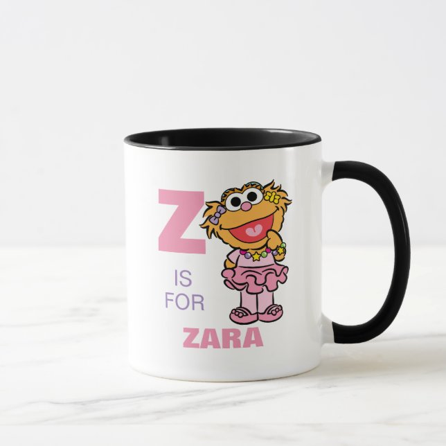 Taza Z es para Zoe | Añadir su nombre (Derecha)