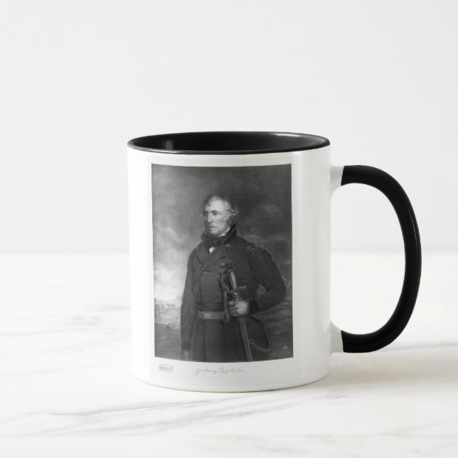 Taza Zachary Taylor, 12mo presidente del estado unido (Derecha)