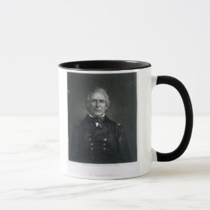 Taza Zachary Taylor, grabado después de un daguerrotip