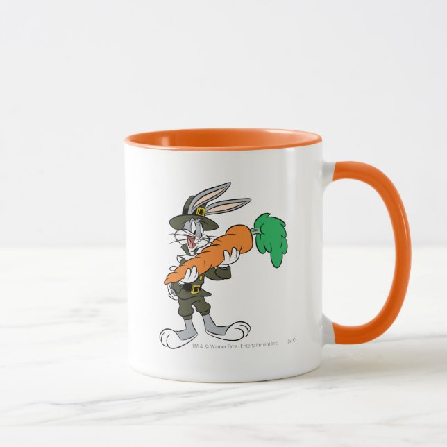 Taza Zanahoria de Acción de Gracias de peregrino BUGS B (Derecha)