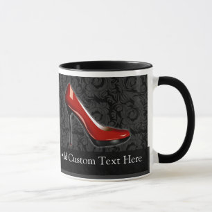 Taza Zapato rojo oscuro