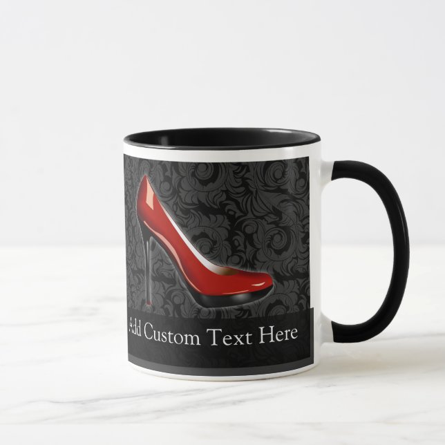 Taza Zapato rojo oscuro (Derecha)
