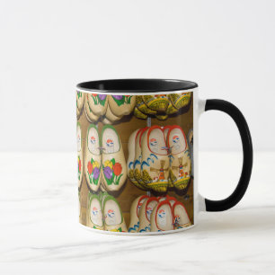Taza Zapatos de madera, tienda de pueblo holandés, Noor
