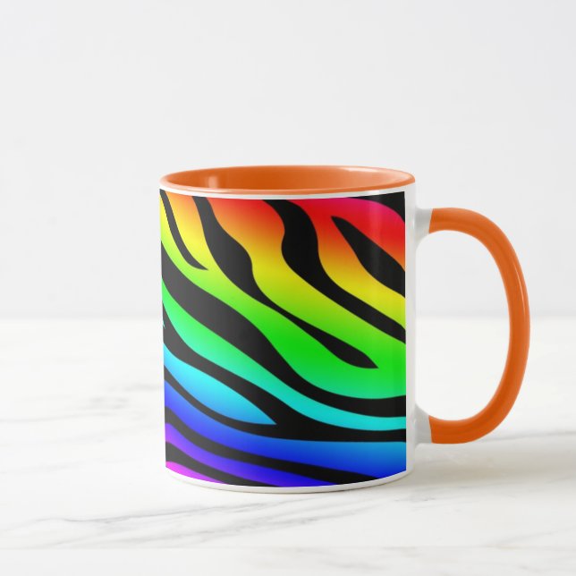Taza Zebbra raya el arco iris (Derecha)