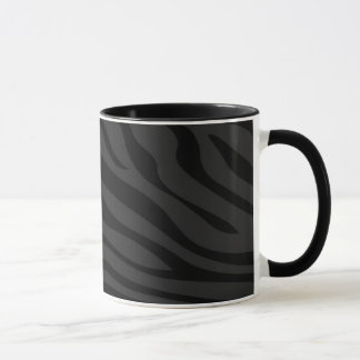 Taza Zebbra raya negro plano