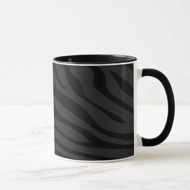 Taza Zebbra raya negro plano (Derecha)