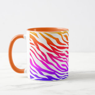 Taza Zebra Multicolored Skin Stripes Pattern-22164