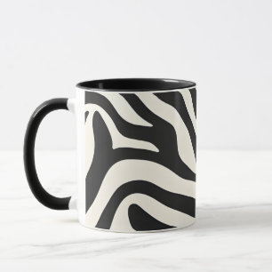 Taza Zebra Print Ceramic Mug
