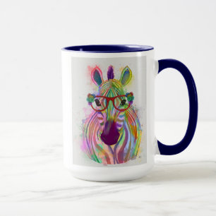 Taza Zebra Rainbow Splash