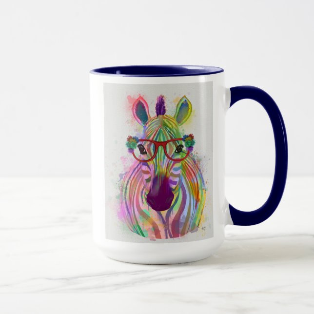 Taza Zebra Rainbow Splash (Derecha)