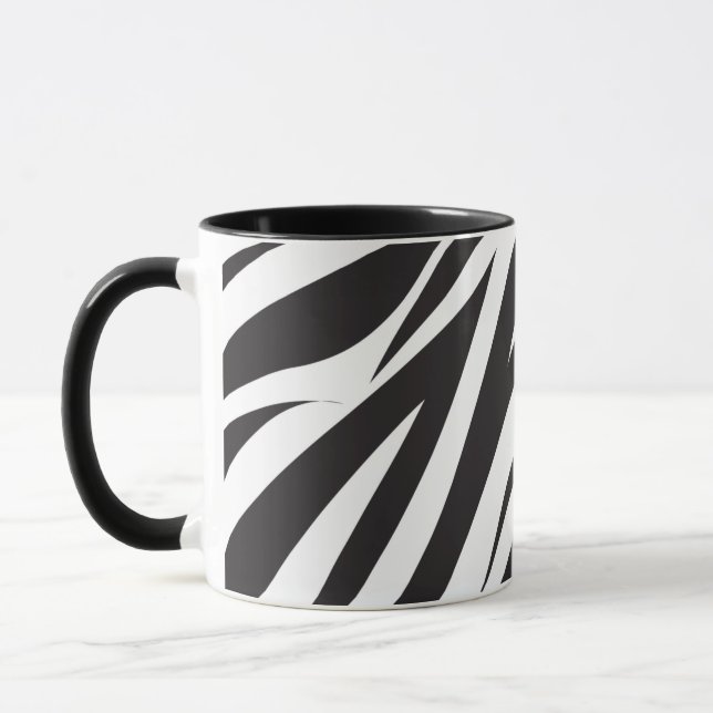 Taza Zebra Striped Pattern Coffee Mug (Izquierda)