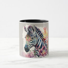 Taza Zebra Watercolor Art Mug