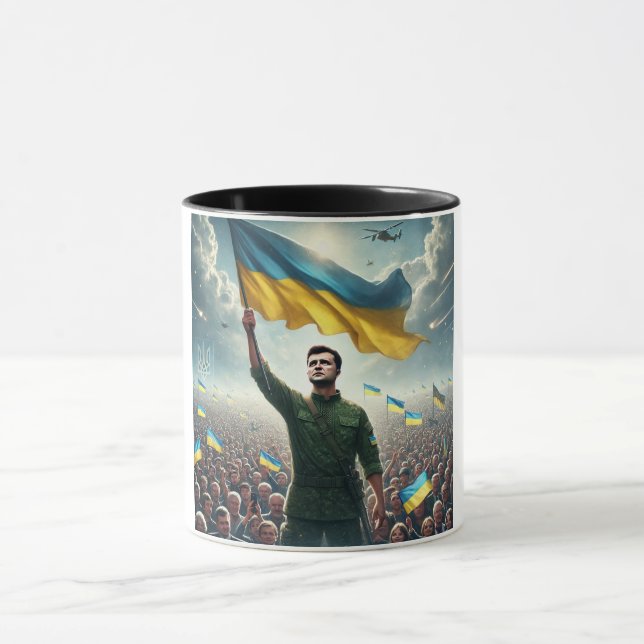 Taza Zelenskyy moviliza al pueblo de Ucrania (Centro)