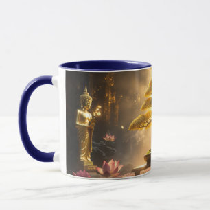 TAZA ZEN BUDISMO - ÁRBOL BONSAI -