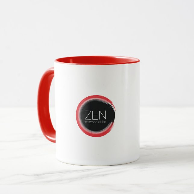 Taza Zen Roja (Anverso izquierdo)