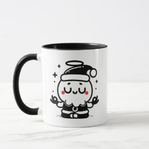 Taza Zen Santa – Divertido Santa Claus Meditando Fiesta